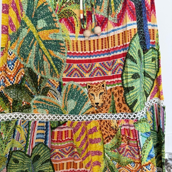FARM Rio Brazil Tropical Farm Freshness Cropped Maxi Dress, US Size L 🇧🇷 - Picture 7 of 13